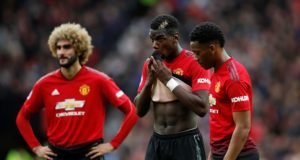 Marouane Fellaini reacts to Manchester United draw with Wolves