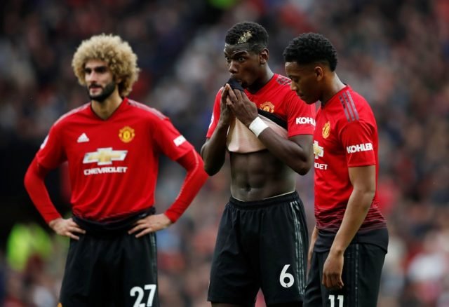 Marouane Fellaini reacts to Manchester United draw with Wolves