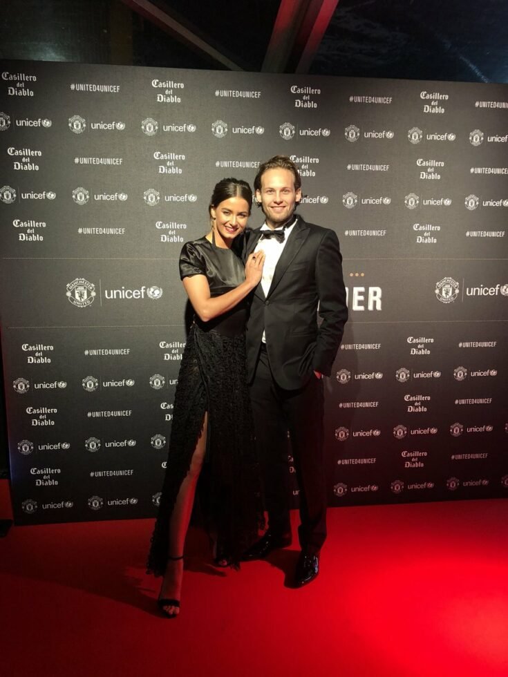 Daley Blind with wife Candy-rae Fleur