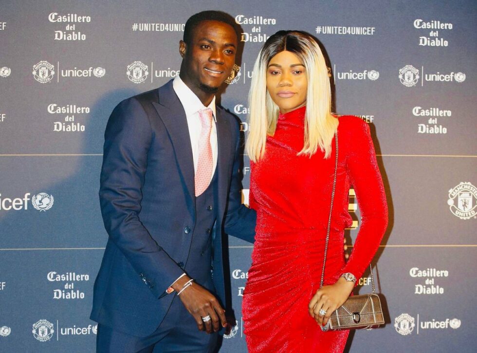 Eric Bailly and wife Vanessa Troupah Eric Bailly and wife Vanessa Troupah