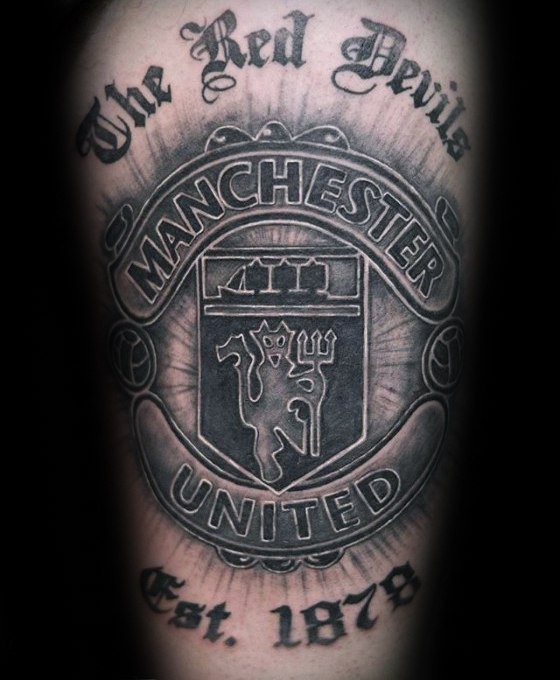 Manchester United FC tattoo ideas, designs, images, sleeve, arm, quotes &  football!