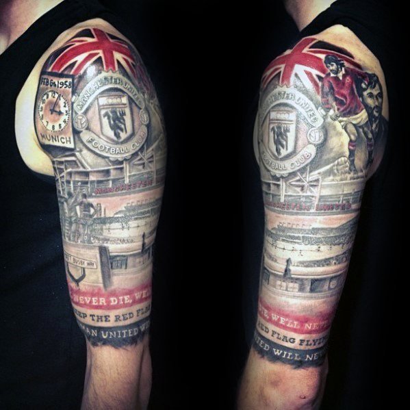 Manchester United arm tattoo ideas