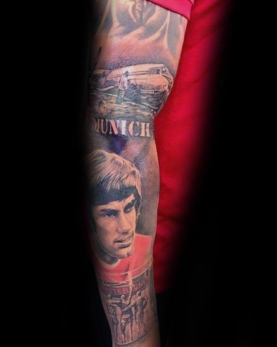 Manchester United tattoo hand