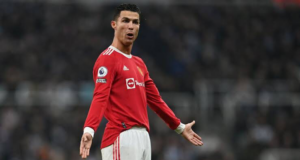 Cristiano Ronaldo was furious after being substituted against Newcastle