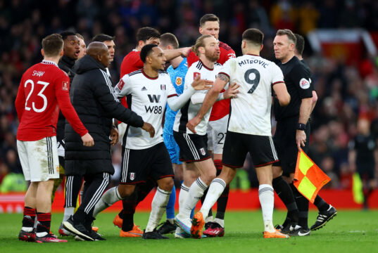 Man United charged by FA over Fulham red card chaos