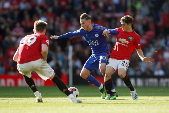 James Maddison urged Tottenham fans to come up with chants for him against United